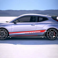 Zijracesstrepen vinylstickers sticker geschikt voor Hyundai Veloster 3
 3