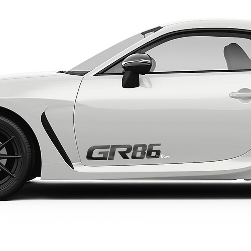 Deuren zijstrepen stroboscoop grafische stickers stickers voor Toyota JR86
 1