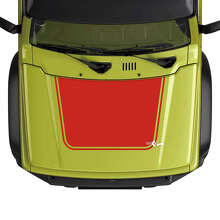 Blackout Outline Motorkap Vinyl Sticker voor Suzuki Jimny_3