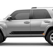 Vintage stijl golvende zijstrepen vinyl sticker voor Toyota 4Runner_2