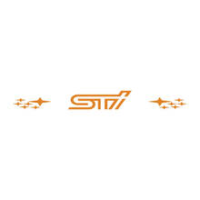 Voorruitbanner vinylsticker sticker grafische rally fit suba sti
 2