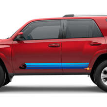 Retro Vintage Heritage Wave Rocker Panel Decal Zijstrook Sticker Voor Toyota 4Runner 3