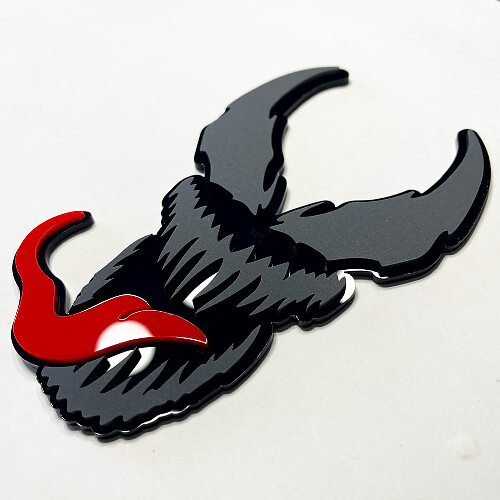 Aangepast Venom-stijl 3D-autobadge-embleem voor spatbord, achterklep of grille
