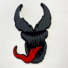 Aangepast Venom-stijl 3D-autobadge-embleem voor spatbord, achterklep of grille_3