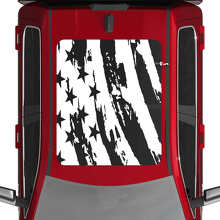 Versleten USA-vlag dak vinylsticker voor Dodge RAM 1500 Tungsten_3