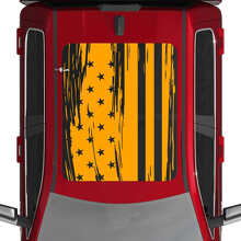 Versleten Amerikaanse Vlag Dak Vinyl Decal voor Dodge RAM 1500 Tungsten_2