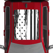 USA Amerikaanse Vlag Versleten Dak Vinyl Decals Stickers Graphics 2 voor Dodge RAM 1500 TUNGSTEN 3