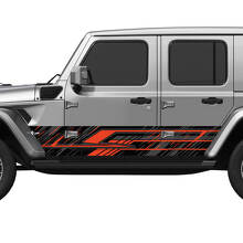 Camo -lijnen Splash Wrap zijdeuren Vinyl Decal Sticker Fit Jeep Wrangler 2
 2