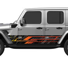 Camo -lijnen Splash Wrap zijdeuren Vinyl Decal Sticker Fit Jeep Wrangler 2
 3