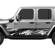 Camo tribale splash wrap zijdeuren vinyl sticker sticker fit Jeep Wrangler
 3