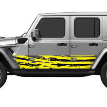 US versleten vlag zijkanten deuren vinyl decal sticker voor Jeep Wrangler 2