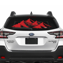 Suba Outback achterruit bergen vinylsticker sticker grafisch
 3