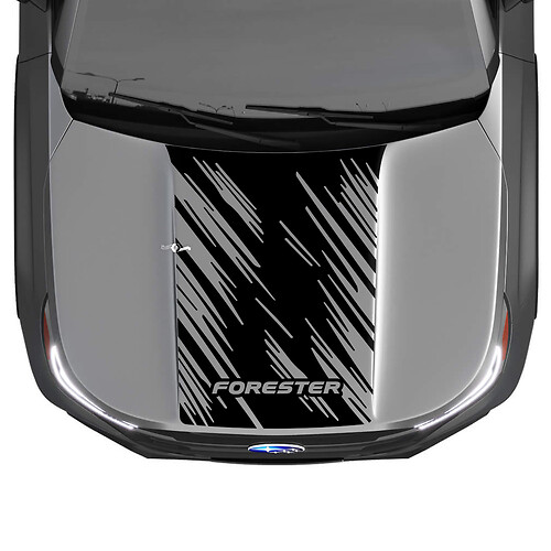 Hood Vinyl Sticker Decal Graphic voor Suba Forester

