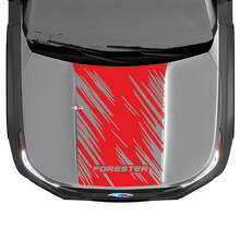 Hood Vinyl Sticker Decal Graphic voor Suba Forester
 3