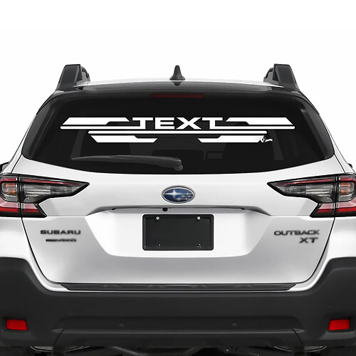 Suba Outback achterruit vleugels vinylsticker sticker grafisch
