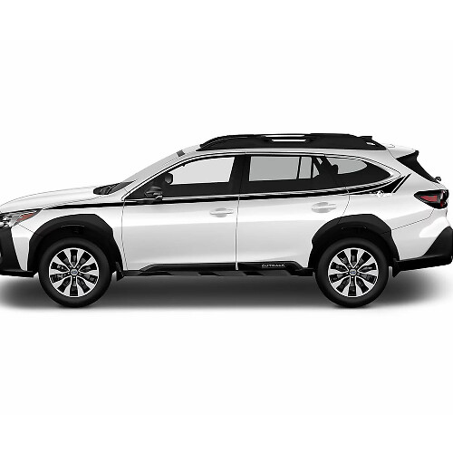 Pinstripe Bovenste Deur Zij Vinyl Decal Kit voor Subaru Outback