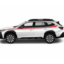 Pinstripe Bovenste Deur Zij Vinyl Decal Kit voor Subaru Outback_3