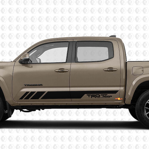 Aangepaste tekst voor TRD Pro Doors Vinyl Decal Sticker voor Toyota Tacoma Tundra + handelt TRD -stickers
