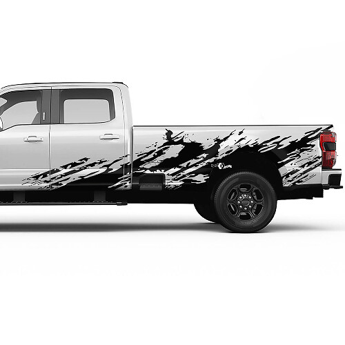 Ford F150 F250 F350 Splash Grunge Decal Kit - Bedide Vinyl Sticker Set Side Graphics
