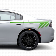 Stroboscoopstijl Strepen Zij Vinyl Decal Sticker voor Dodge Charger 2015-2026_3