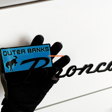 Bronco Outer Banks Spatbordemblemen Achterklepembleem 3D-embleem Blauw vs Zwart
 2