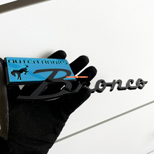 Bronco Outer Banks Spatbordemblemen Achterklepembleem 3D-embleem Blauw vs Zwart
 4