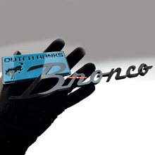 Bronco Outer Banks Spatbordemblemen Achterklepembleem 3D-embleem Blauw vs Zwart
 6