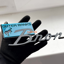 Bronco Outer Banks Spatbordemblemen Achterklepembleem 3D-embleem Blauw vs Zwart
 7