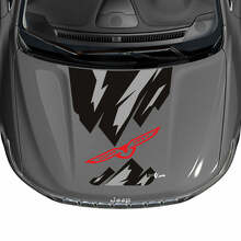 Aangepaste Tekst Bergen Adelaar Motorkap Vinyl Decal Sticker Grafiek voor Jeep Cherokee Trailhawk 3