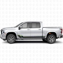 Angular Outline Deur- & Rockerpanel Vinyl Strepen voor Chevrolet Silverado 1500 Nieuwe Generatie 2027_4