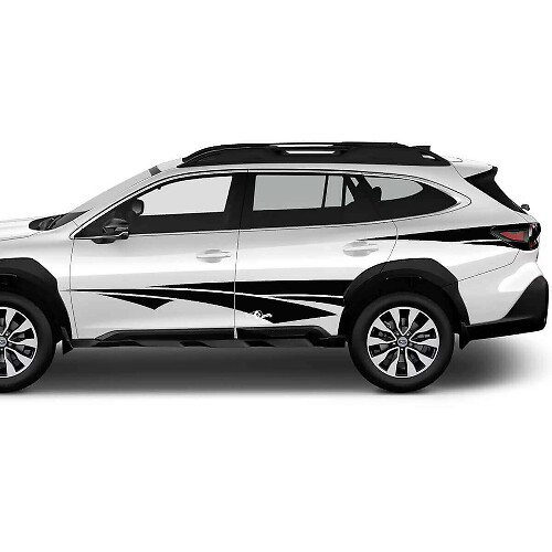 Tribal Style Deur- en Achterzijde Strepen Vinyl Decal Kit voor Subaru Outback