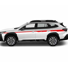 Zijdeuren strepen vinylsticker sticker grafisch voor Suba outback
 3