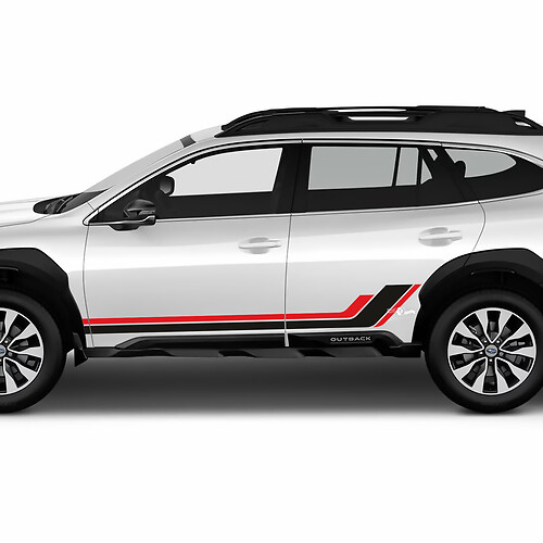 Zijzijdeur L strepen vinylsticker Decal grafisch voor Suba Outback

