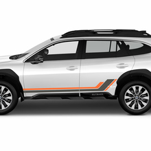 Zijzijdeur L strepen vinylsticker Decal grafisch voor Suba Outback
 2