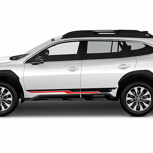 Zijzijdeur L strepen vinylsticker Decal grafisch voor Suba Outback
