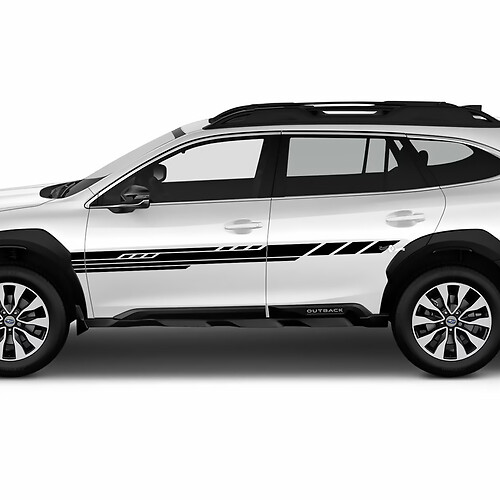 Zijdeuren moderne strepen vinylsticker sticker grafisch voor Suba outback
