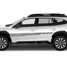 Zijdeuren moderne strepen vinylsticker sticker grafisch voor Suba outback
 2