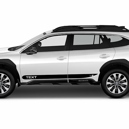 Zijdeuren logo sterrenstrepen vinylsticker sticker grafisch voor Suba outback
