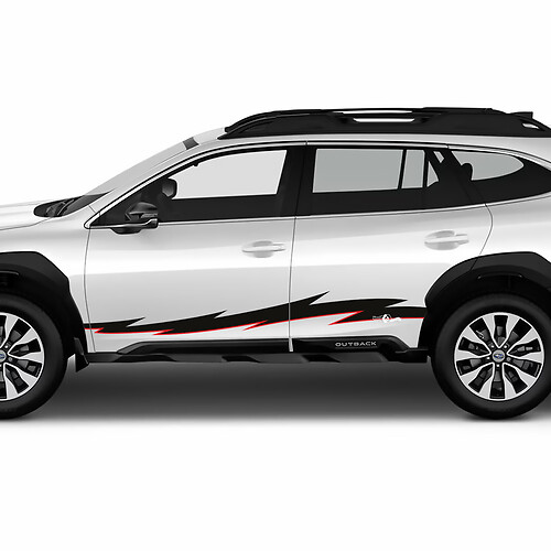 Suba Outback Side Stripes Vinyl Decal - Sporty Graphic Sticker
