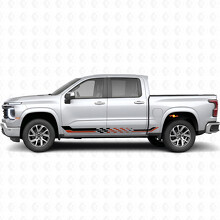Geruite Racedeur- en Tredestrimmen van Vinyl voor Chevrolet Silverado 1500 Volgende Generatie 2027_2