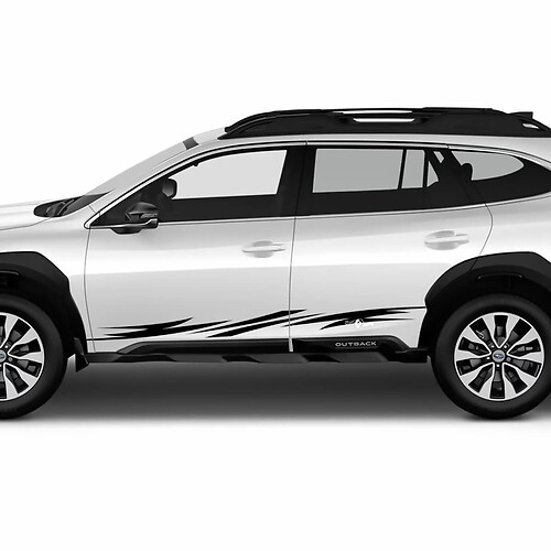 Zijstrepen vinyl sticker - sportieve grafische sticker fit Suba outback
