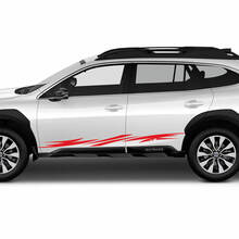 Zijstrepen vinyl sticker - sportieve grafische sticker fit Suba outback
 3