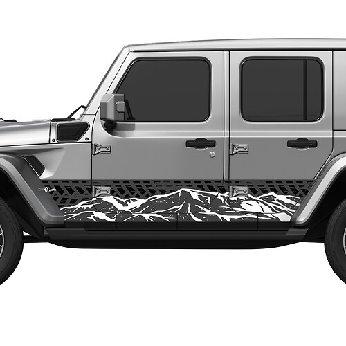 Amerikaanse patriottische noodlijdende vlag splash wrap zijkant deuren vinyl sticker sticker fit Jeep Wrangler
