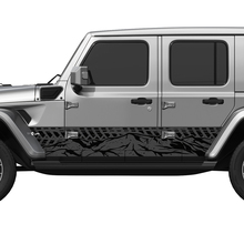 Amerikaanse patriottische noodlijdende vlag splash wrap zijkant deuren vinyl sticker sticker fit Jeep Wrangler
 2
