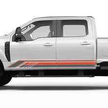 Ford F150 F250 F350 Rocker Panel Side Stripes Vinyl Sticker Graphics 2 kleuren
 2