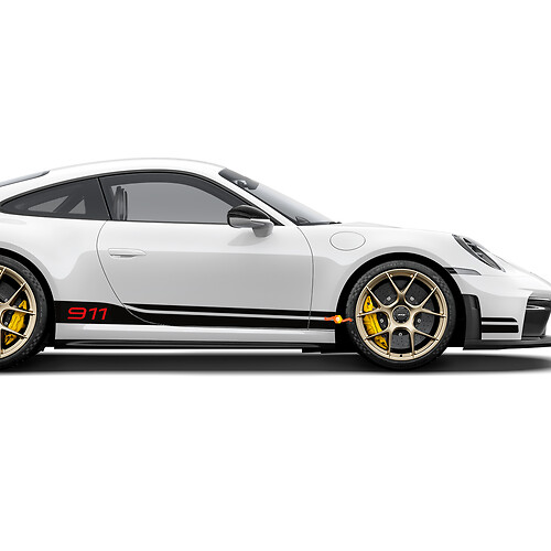 911 Porsche GT3 Side Stripes Vinyl Decal - Racing Graphics Sticker
