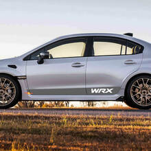 Paar rocker paneel zijkeur vinyl body car stipe racing vinyl sticker sticker fit Suba wrx
 2