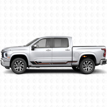 Parallel Accent Deur- & Rocker Panel Vinyl Strepen voor Chevrolet Silverado 1500 Next Generation 2027_2