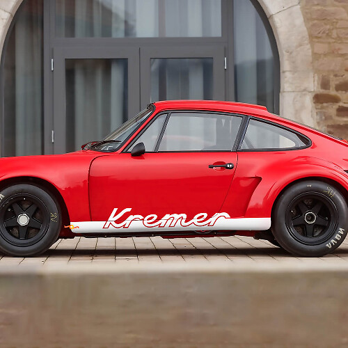 Op maat gemaakte naam zijkanten vinyl decal voor Porsche 911 Carrera