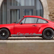 Op maat gemaakte naam zijkanten vinyl decal voor Porsche 911 Carrera_2